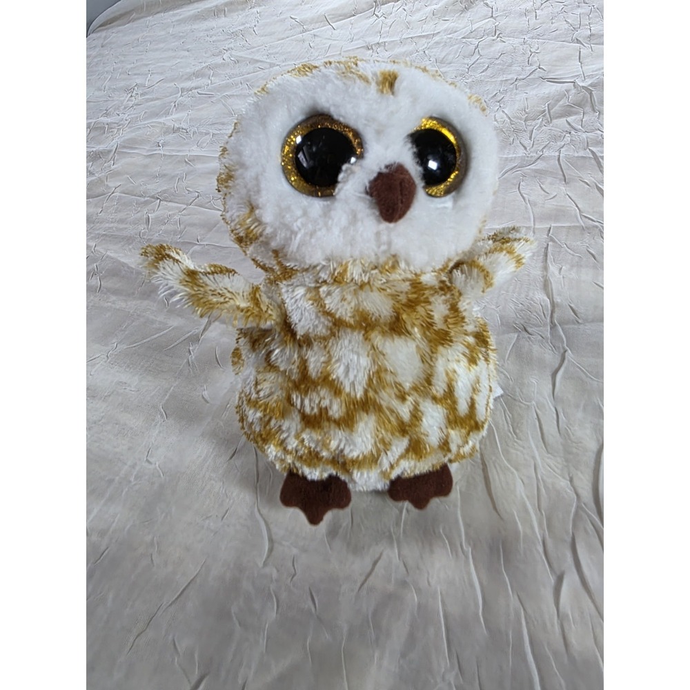 Ty Swoops Owl beanie boos 6" beanbag plush 2015